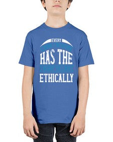 every living creature has the right to live ethically 165# - vegan - Youth Tee Unisex