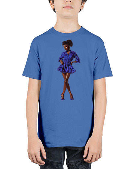 fashion girl in indigo 35# -  fashion - Youth Tee Unisex