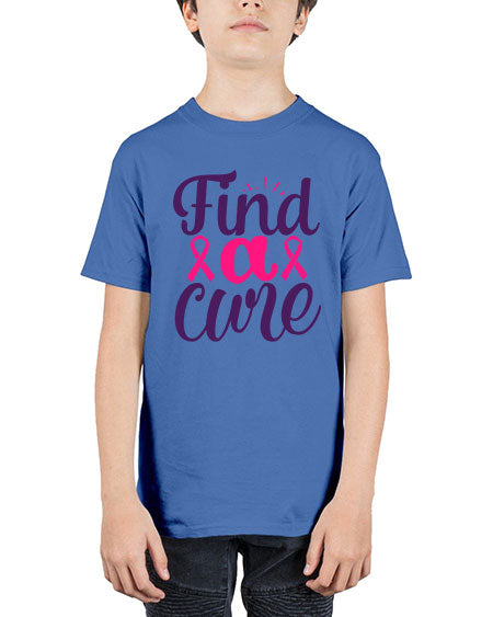 find a cure - breast cancer - Youth Tee Unisex
