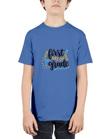 first day of first grade 102# - first grade - Youth Tee Unisex