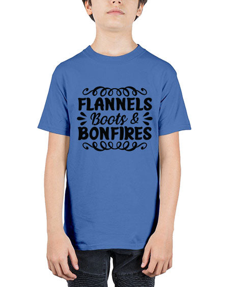 flannels boots bonfires 89# -  fashion - Youth Tee Unisex