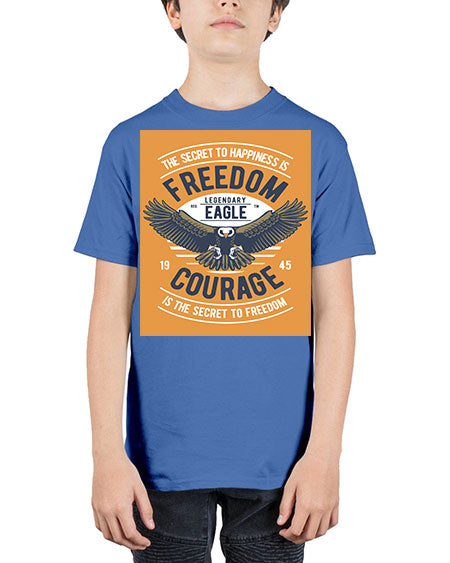 freedom eagle 35# - birds - Youth Tee Unisex