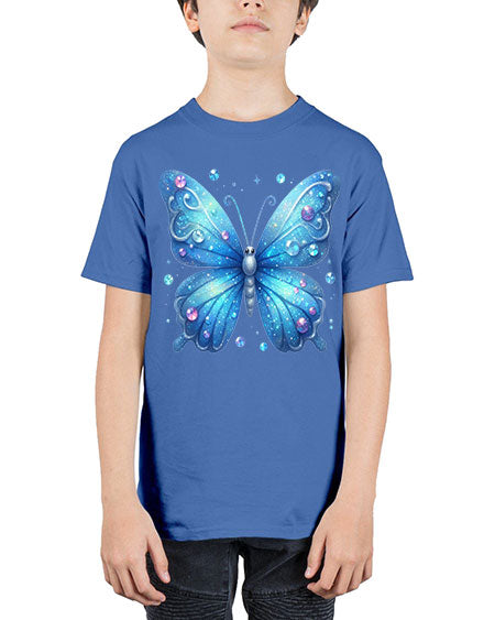 glitter butterfly 17# - butterfly - Youth Tee Unisex