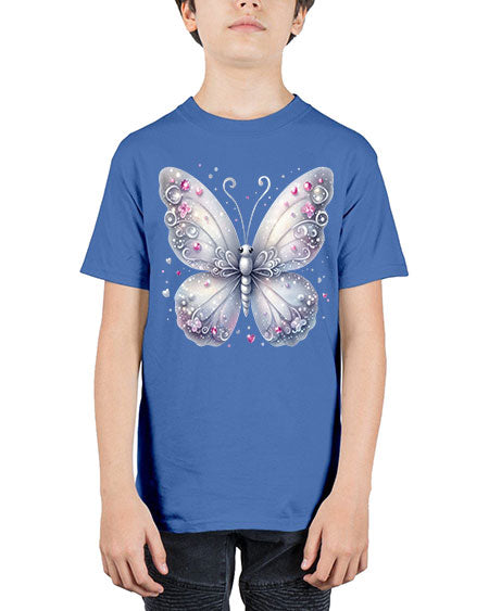 glitter butterfly 21# - butterfly - Youth Tee Unisex
