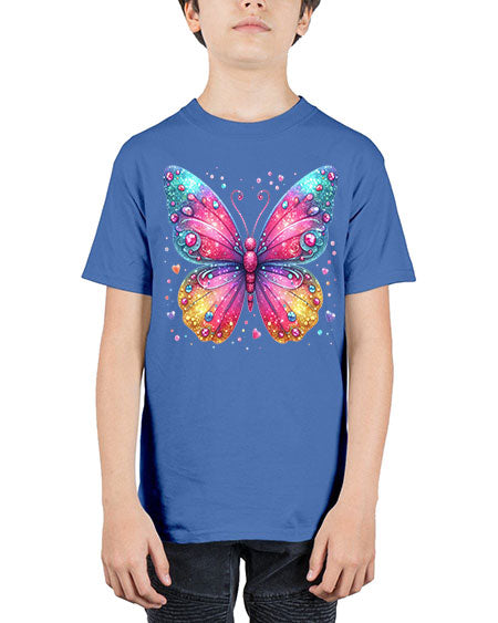 glitter butterfly 23# - butterfly - Youth Tee Unisex
