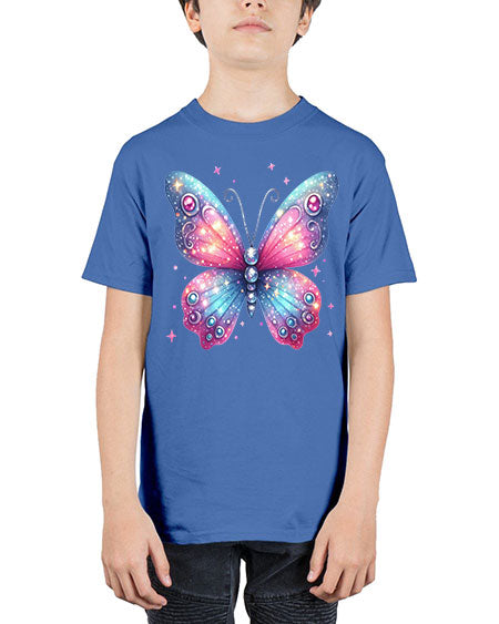 glitter butterfly 5# - butterfly - Youth Tee Unisex
