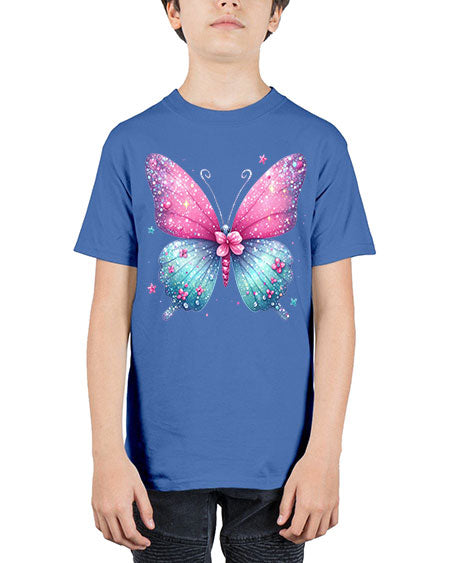 glitter butterfly 7# - butterfly - Youth Tee Unisex