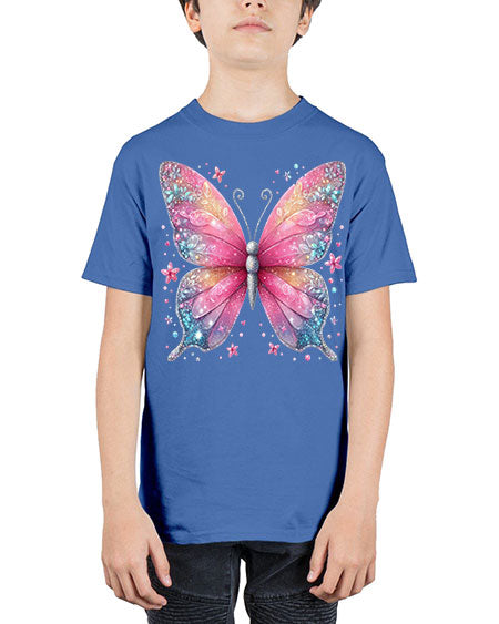 glitter butterfly 8# - butterfly - Youth Tee Unisex