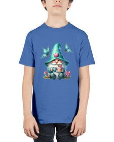 gnome with butterfly 14# - gnome - Youth Tee Unisex