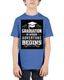 graduation is where adventure begins 224# - graduation - Youth Tee Unisex