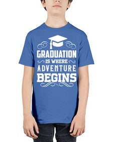 graduation is where adventure begins 225# - graduation - Youth Tee Unisex