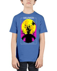 halloween full moon 500# - art pop art - Youth Tee Unisex