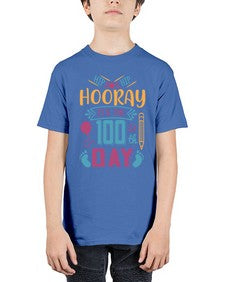hip hip hooray its the one hundredth day 353# - one hundred days - Youth Tee Unisex