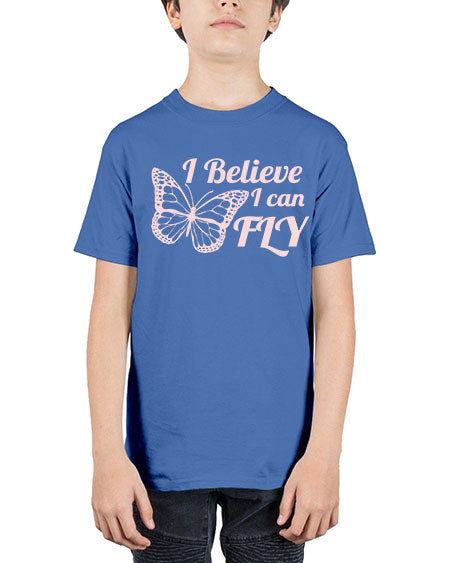 i believe i can fly  - butterfly - Youth Tee Unisex