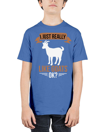 i just really like goats ok Style 3# - goat - Youth Tee Unisex