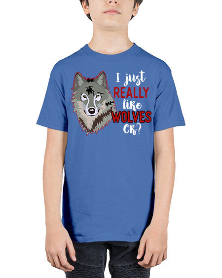 i just really like wolves - wolf - Youth Tee Unisex