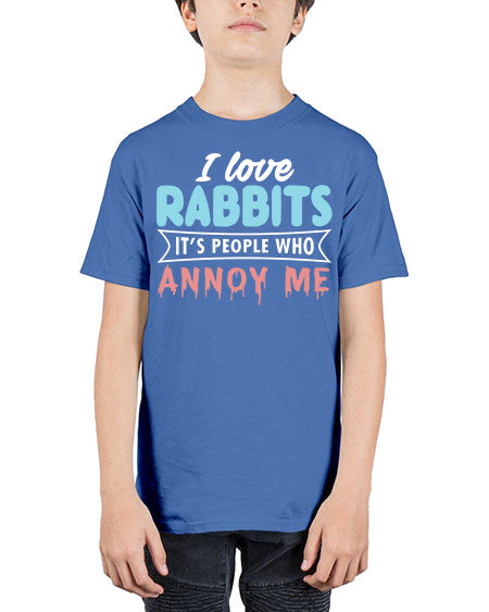 i love rabbits its people who annoy me - rabbit - Youth Tee Unisex