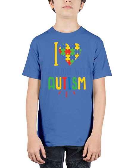 i love someone with autism Style 21# - autism - Youth Tee Unisex