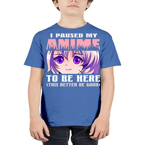 i paused my anime to be here236# - anime - Youth Tee Unisex