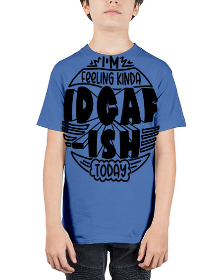im feeling kinda idgafish today 10# - shark-fish - Youth Tee Unisex