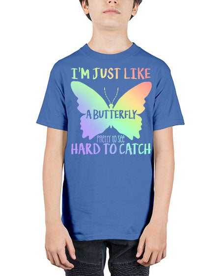 im just like a butterfly pretty to see - butterfly - Youth Tee Unisex