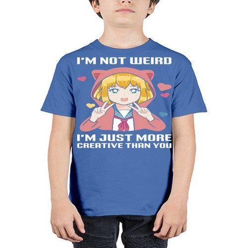 im not wierd im just more creative than you248# - anime - Youth Tee Unisex