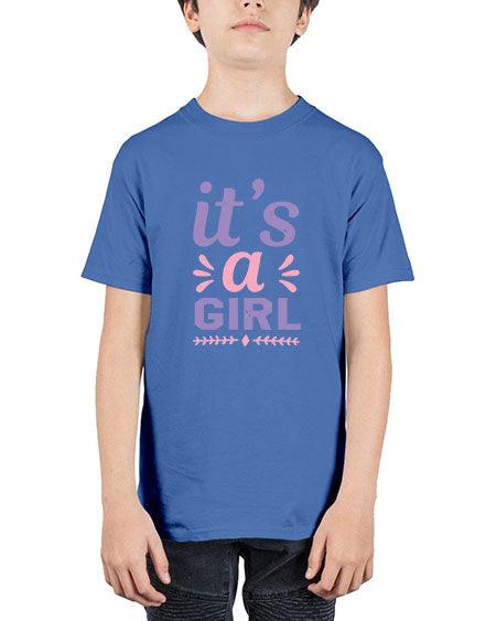 its a girl Style 132# - baby shower - Youth Tee Unisex