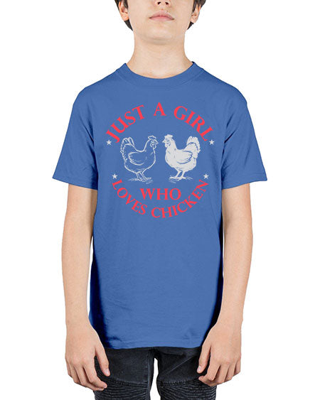 just a girl who loves chicken Style 3# - chicken - Youth Tee Unisex