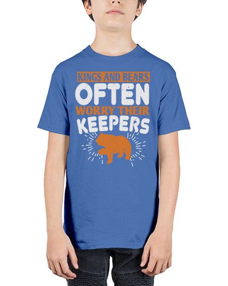 kings and bears often worry their keepers 165# - bears - animals - Youth Tee Unisex