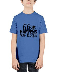 life happens tea helps 1309# - tea - Youth Tee Unisex