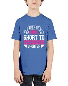 life is too short to make others shorter 317# - vegan - Youth Tee Unisex