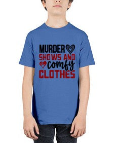 murder shows and comfy clothes 944# - true crime - Youth Tee Unisex