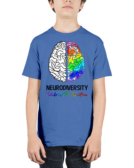 neurodiversity celebrate the specturm - autism - Youth Tee Unisex