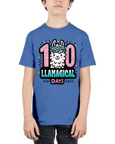 one hundred Llamagical Days 592# - one hundred days - Youth Tee Unisex