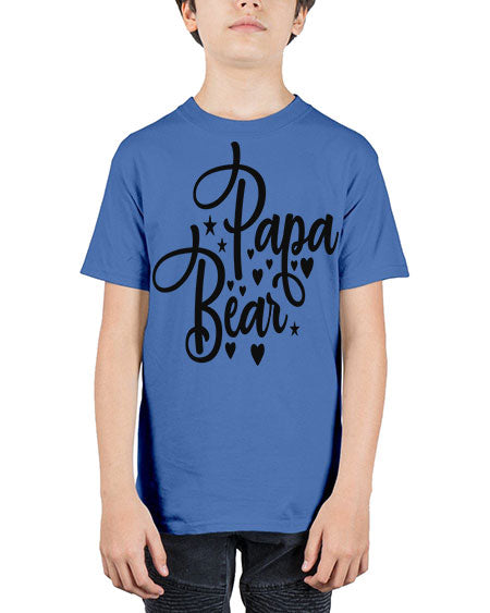 papa bear 219# - bears - animals - Youth Tee Unisex