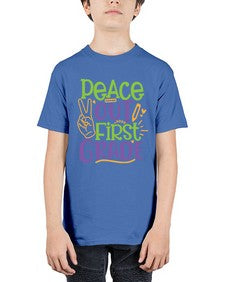 peace out first grade 624# - first grade - Youth Tee Unisex