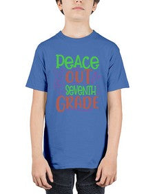 peace out seventh grade 644# - seventh grade - Youth Tee Unisex