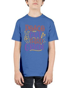 peace out third grade 645# - third grade - Youth Tee Unisex
