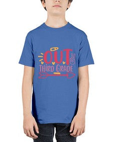 peace out third grade 647# - third grade - Youth Tee Unisex