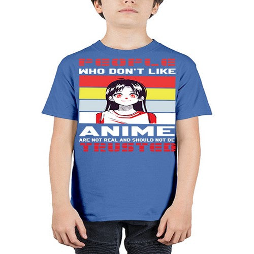 people who dont like anime are not to be trusted273# - anime - Youth Tee Unisex