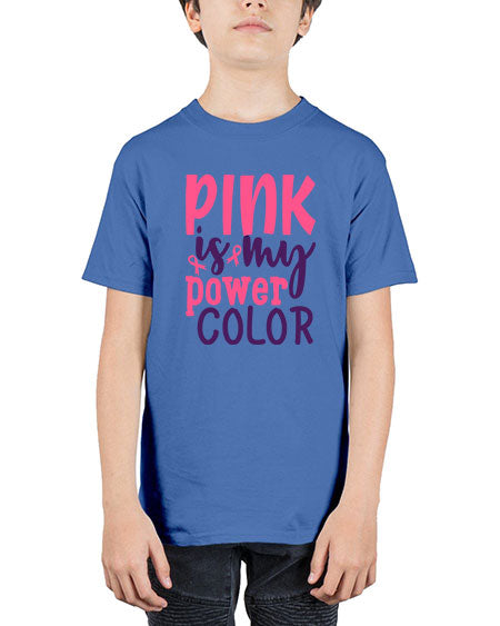pink is my power color Style 5# - breast cancer - Youth Tee Unisex
