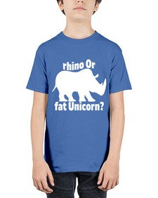 rhino or fat unicorn 376# - unicorn - Youth Tee Unisex