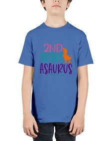 second grade asaurus 808# - second grade - Youth Tee Unisex