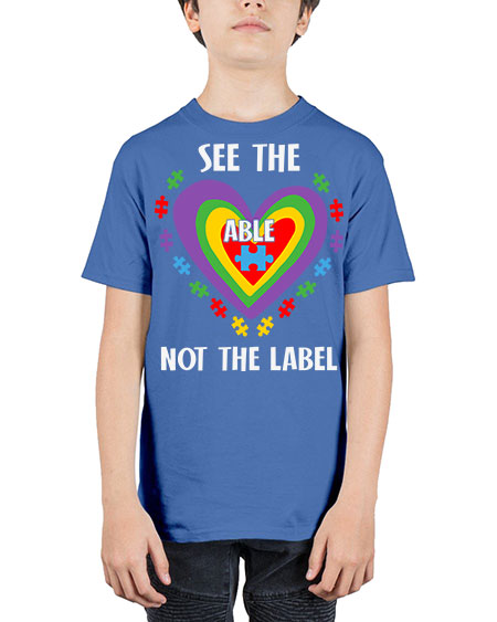 see the able not the 115# - autism - Youth Tee Unisex