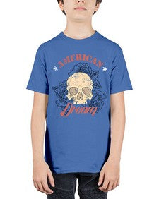 skullrose 1070# - skull and bones - Youth Tee Unisex