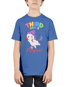 third Grade is Magical Unicorn 962# - third grade - Youth Tee Unisex