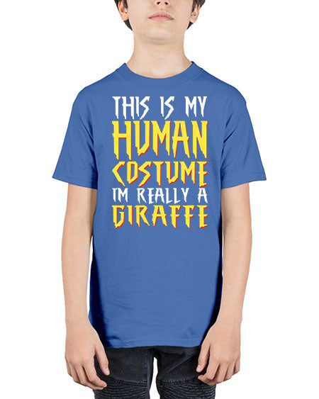this is my human costume im really a giraffe - giraffee - Youth Tee Unisex