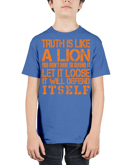 truth is like a lion - lion - Youth Tee Unisex