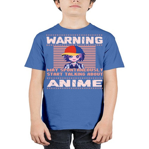 warning may spontaneously start talking about anime287# - anime - Youth Tee Unisex
