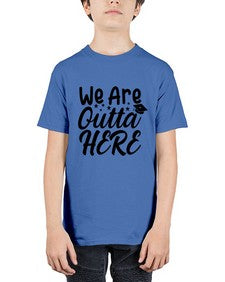 we are outta here 993# - graduation - Youth Tee Unisex
